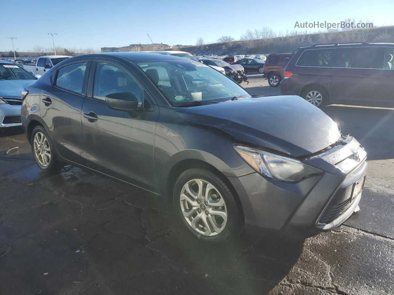 2018 Toyota Yaris Ia  Charcoal vin: 3MYDLBYV4JY326350