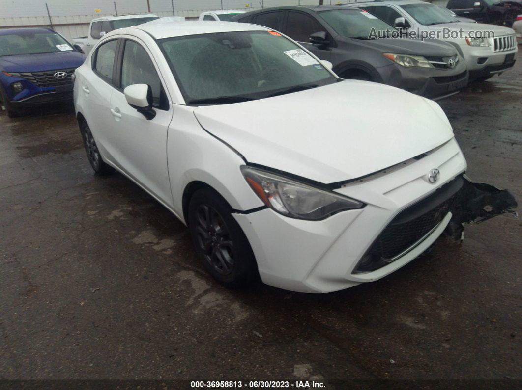 2019 Toyota Yaris Sedan L/le/xle White vin: 3MYDLBYV4KY504548