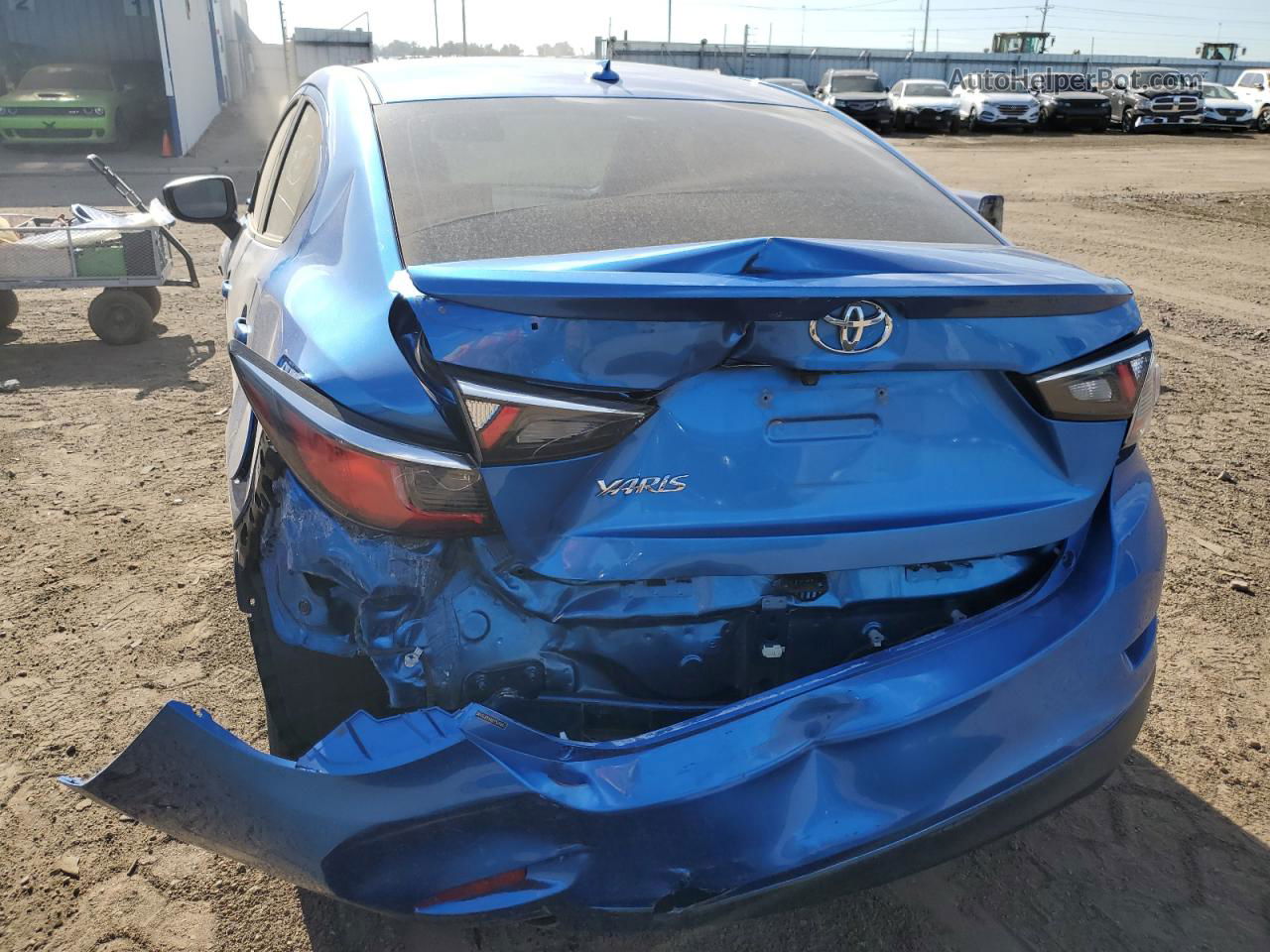 2019 Toyota Yaris L Blue vin: 3MYDLBYV4KY505067