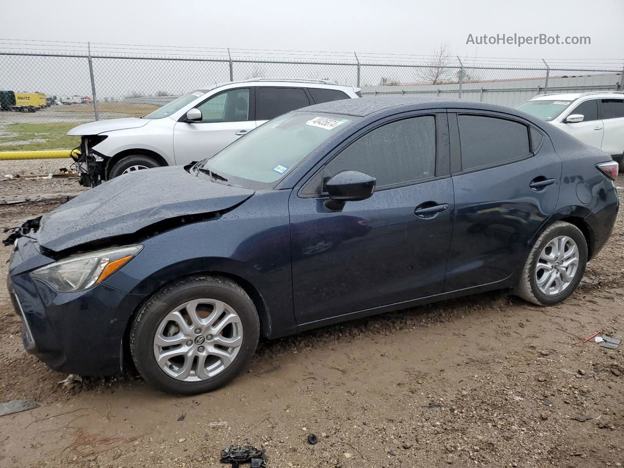 2018 Toyota Yaris Ia  Blue vin: 3MYDLBYV5JY308780