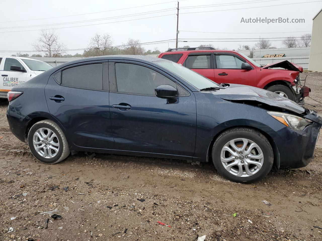 2018 Toyota Yaris Ia  Blue vin: 3MYDLBYV5JY308780