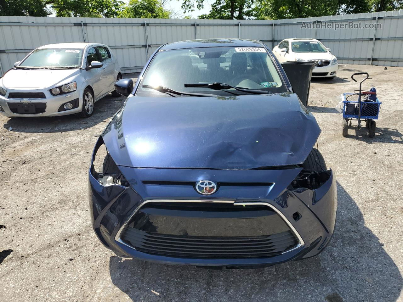 2018 Toyota Yaris Ia  Blue vin: 3MYDLBYV5JY313395