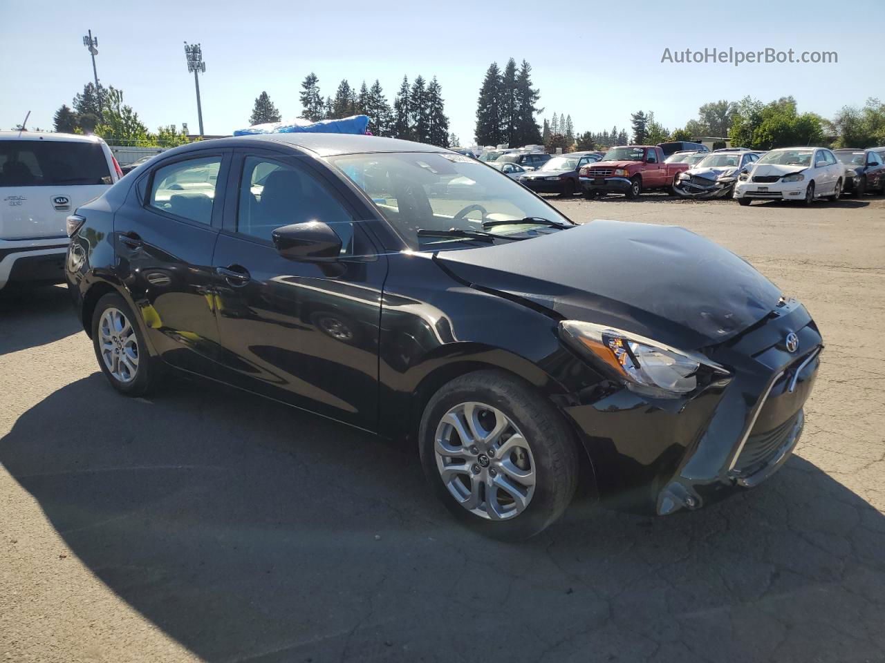 2018 Toyota Yaris Ia  Black vin: 3MYDLBYV5JY314756