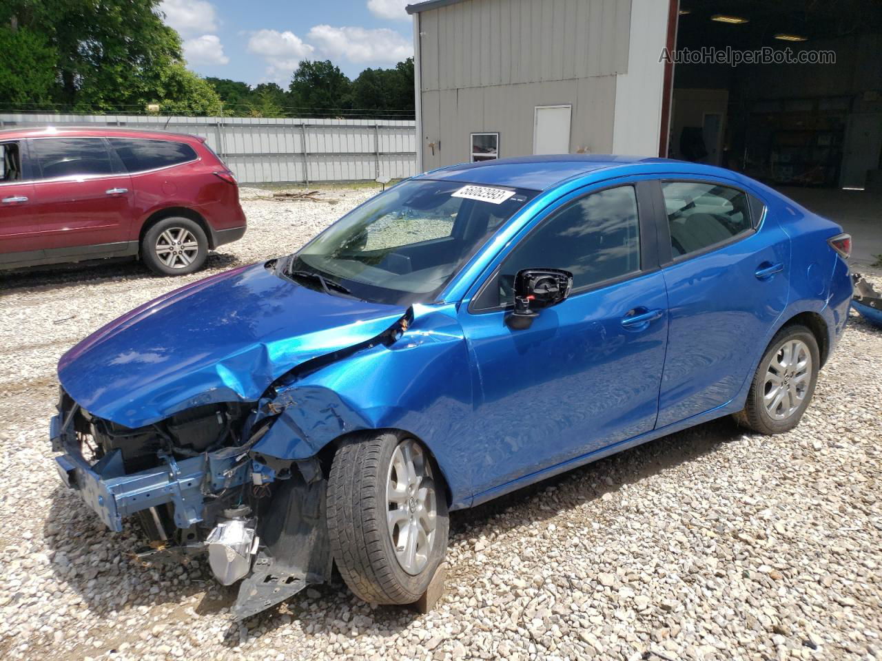 2018 Toyota Yaris Ia  Blue vin: 3MYDLBYV5JY327216