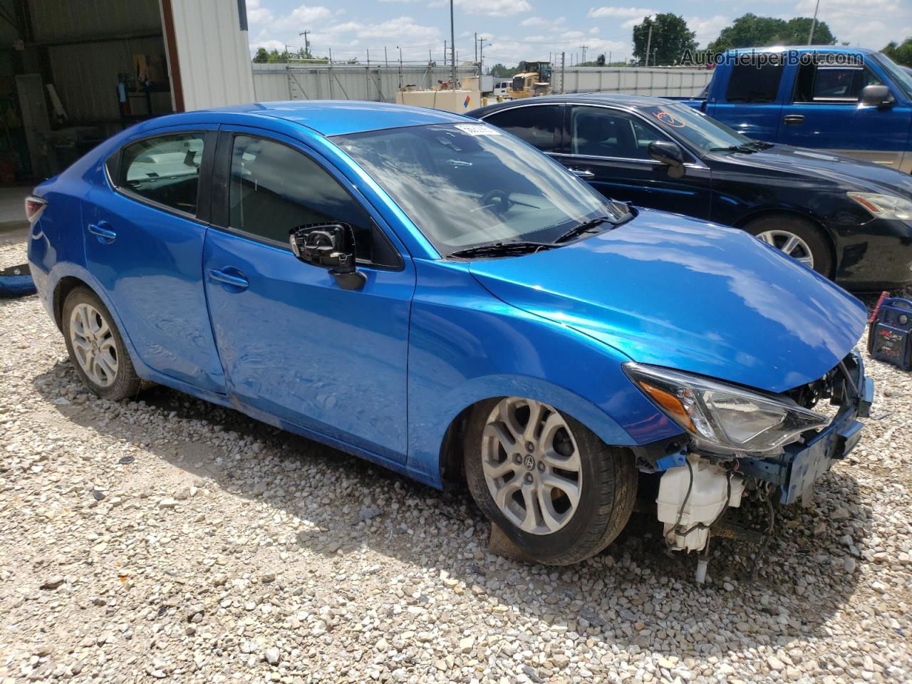 2018 Toyota Yaris Ia  Blue vin: 3MYDLBYV5JY327216