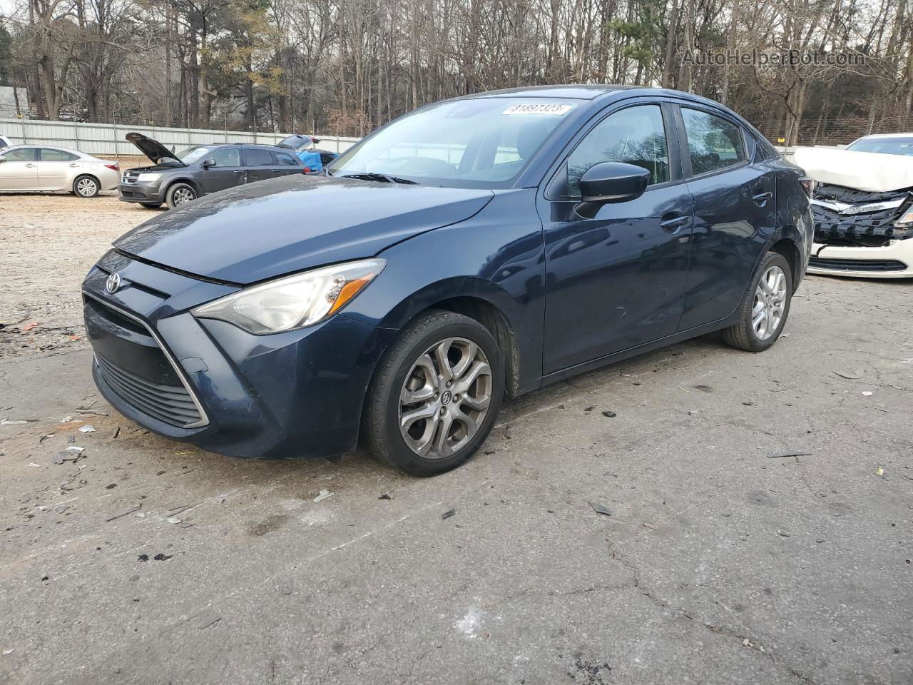 2018 Toyota Yaris Ia  Blue vin: 3MYDLBYV6JY301661