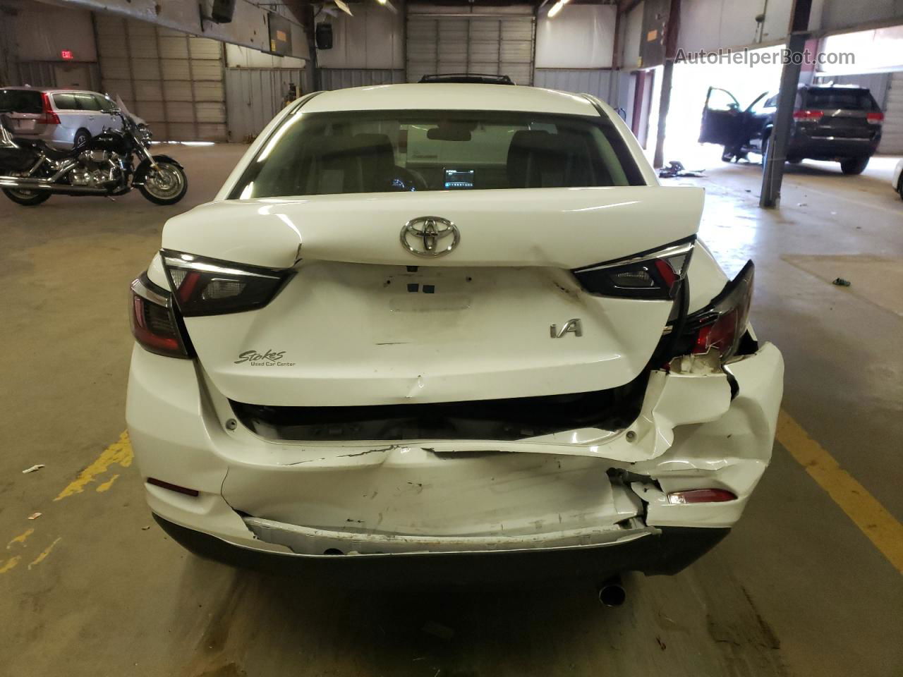 2018 Toyota Yaris Ia  White vin: 3MYDLBYV6JY330237