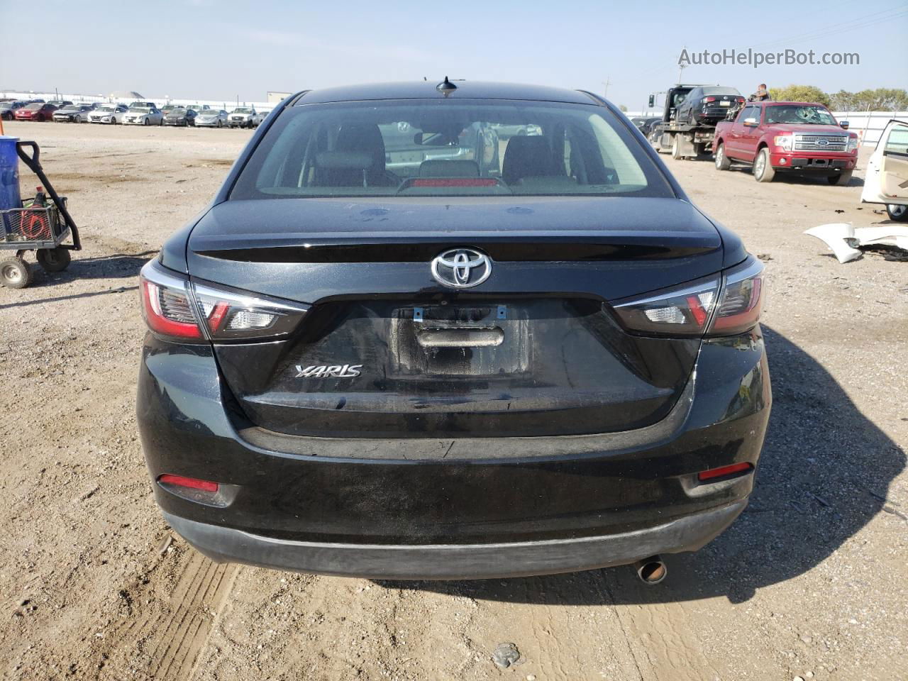 2019 Toyota Yaris L Black vin: 3MYDLBYV6KY520878