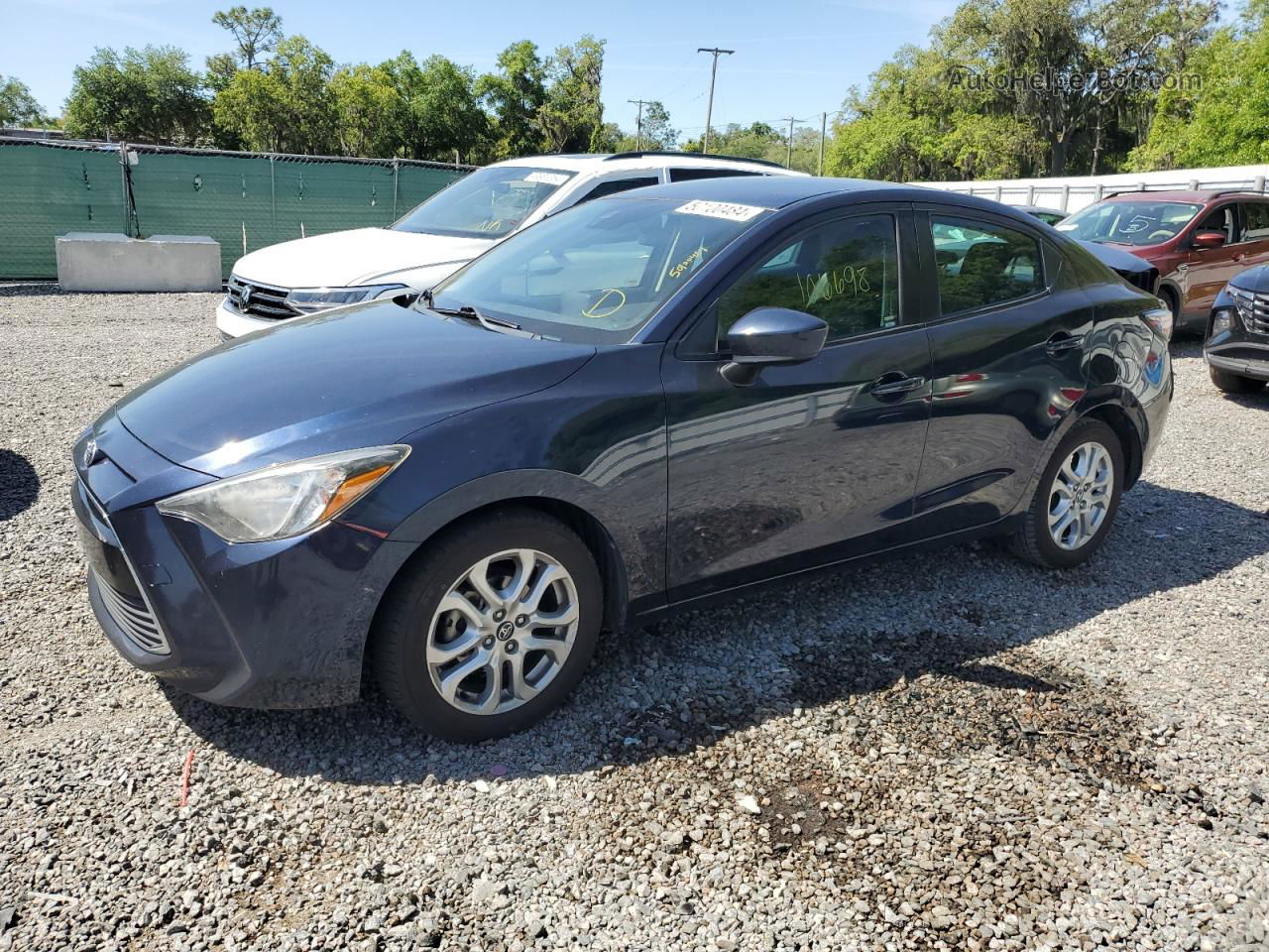 2018 Toyota Yaris Ia  Blue vin: 3MYDLBYV7JY310739