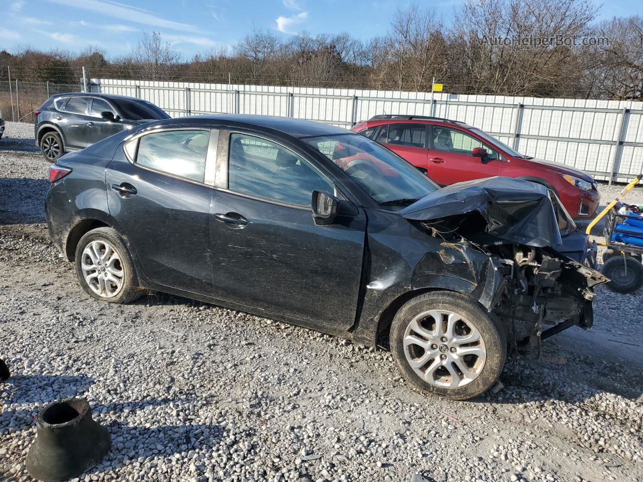 2018 Toyota Yaris Ia  Black vin: 3MYDLBYV7JY315536