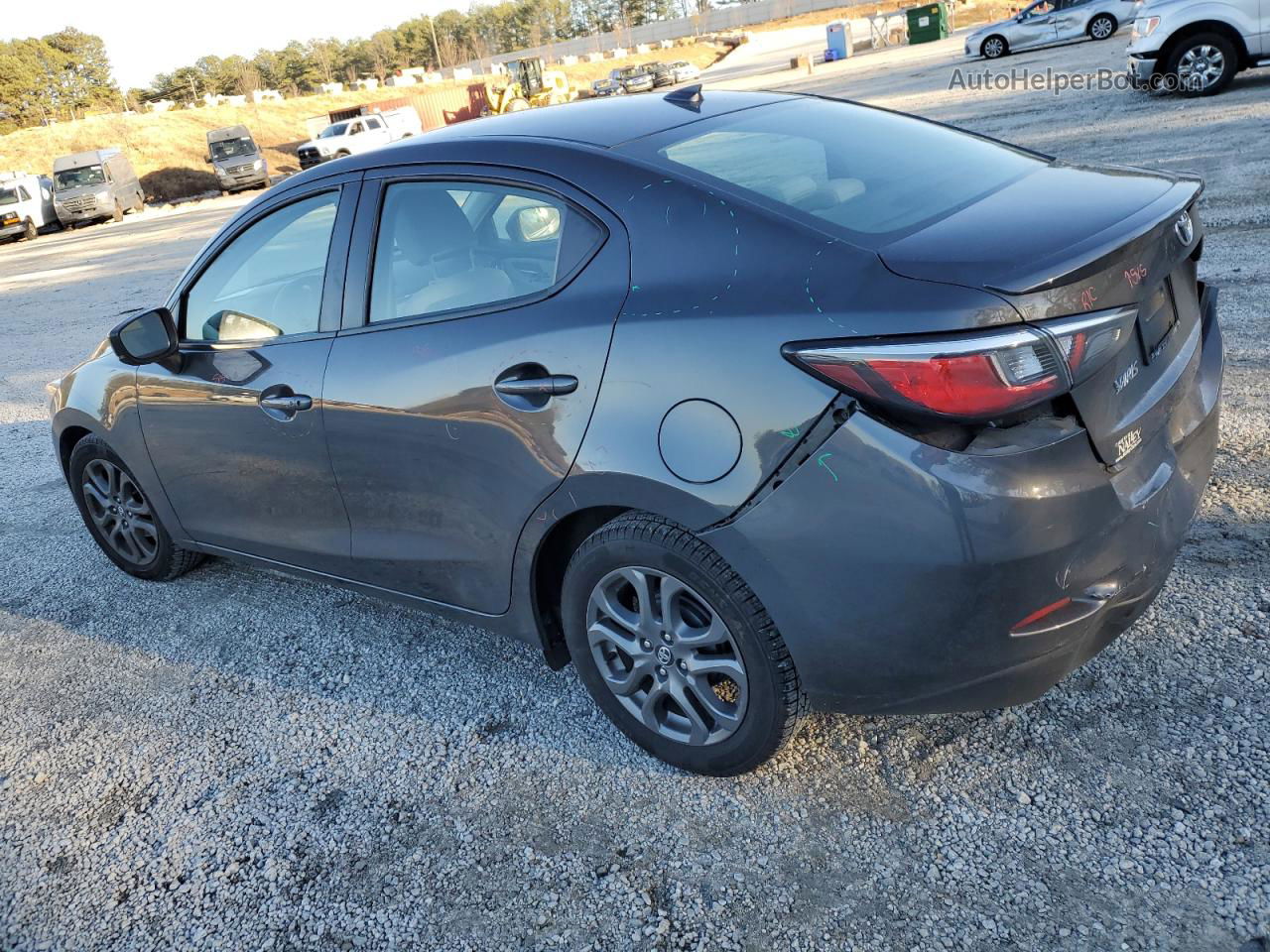 2019 Toyota Yaris L Gray vin: 3MYDLBYV7KY503104