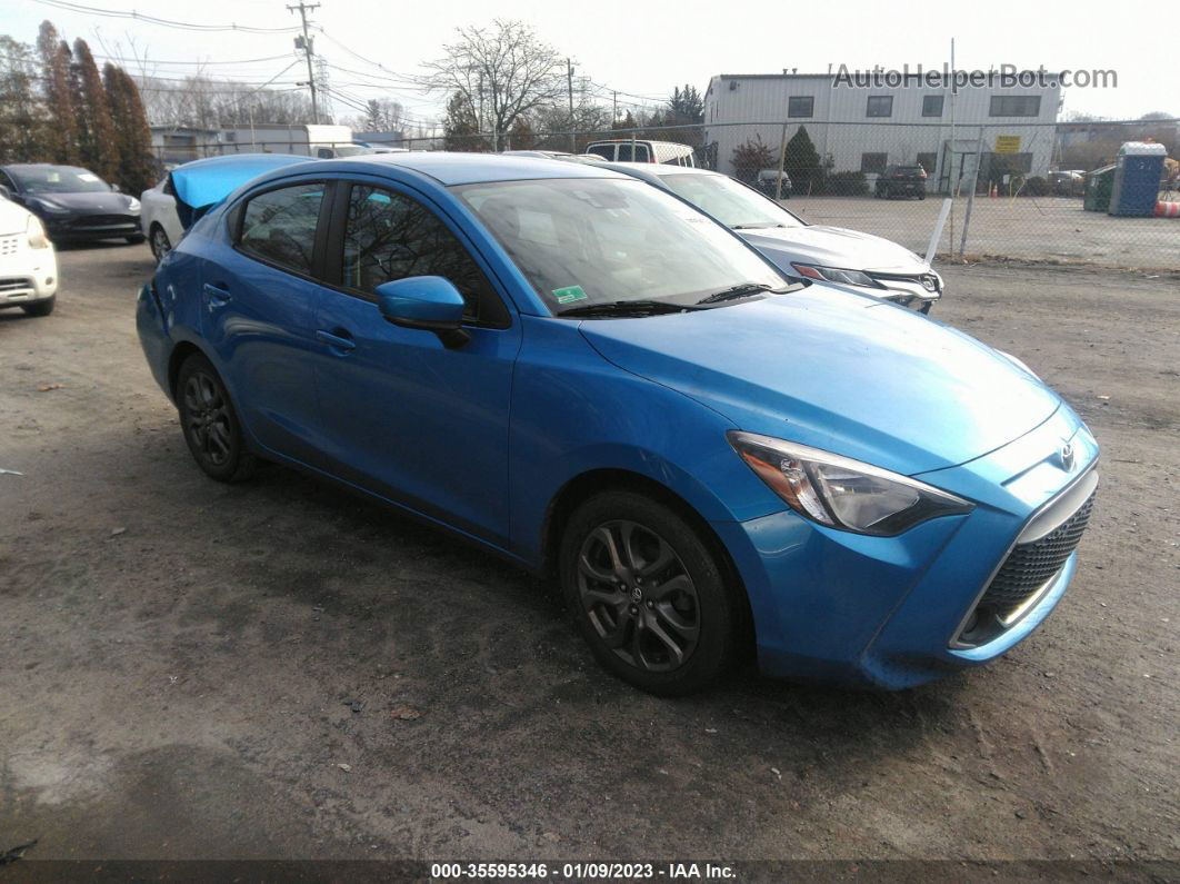 2019 Toyota Yaris Sedan L/le/xle Blue vin: 3MYDLBYV7KY510537