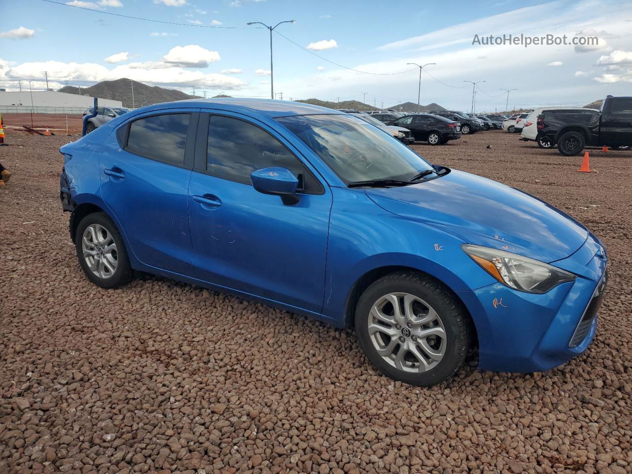 2018 Toyota Yaris Ia  Blue vin: 3MYDLBYV9JY314792