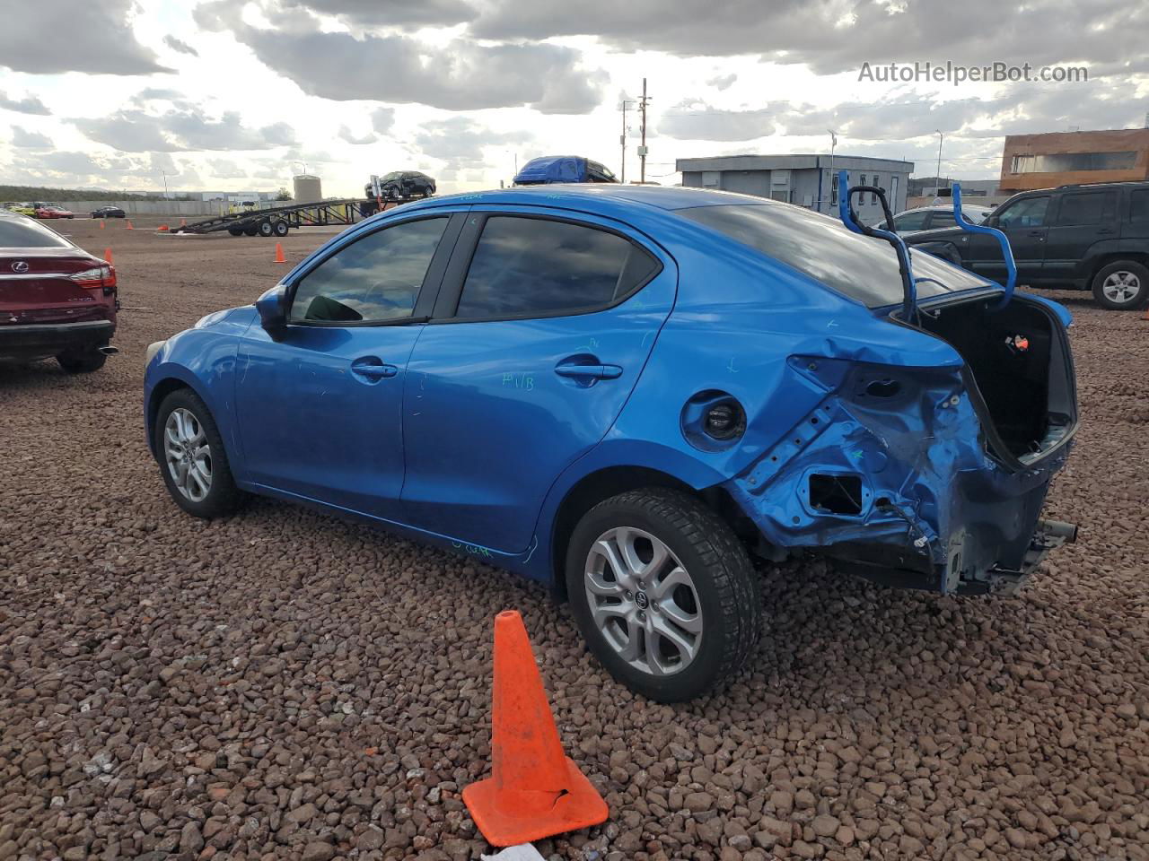 2018 Toyota Yaris Ia  Blue vin: 3MYDLBYV9JY314792