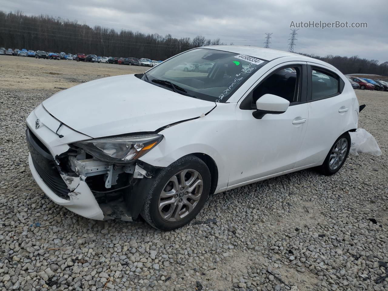 2018 Toyota Yaris Ia  White vin: 3MYDLBYV9JY329079