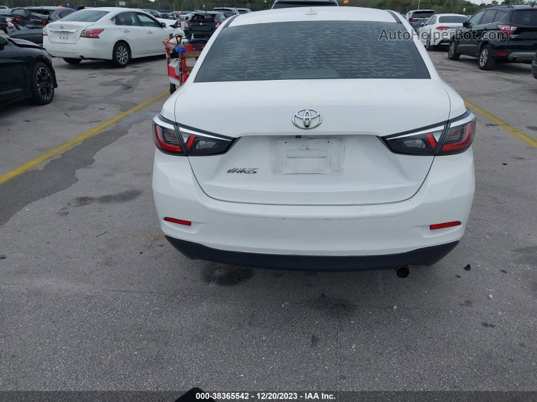 2019 Toyota Yaris L White vin: 3MYDLBYV9KY504819