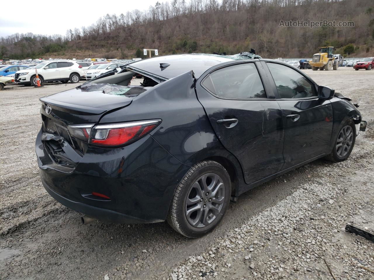 2019 Toyota Yaris L Black vin: 3MYDLBYV9KY522401