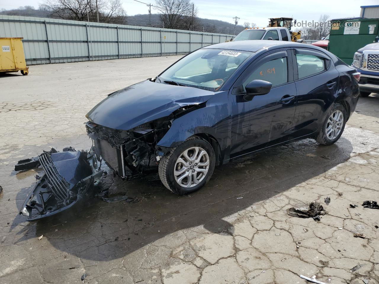 2018 Toyota Yaris Ia  Blue vin: 3MYDLBYVXJY303400