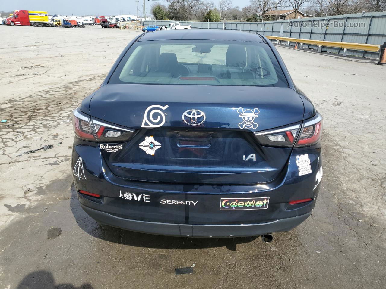 2018 Toyota Yaris Ia  Blue vin: 3MYDLBYVXJY303400