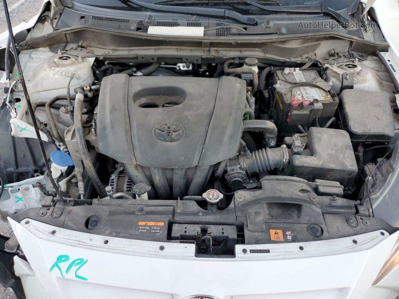 2018 Toyota Yaris Ia  White vin: 3MYDLBYVXJY315370