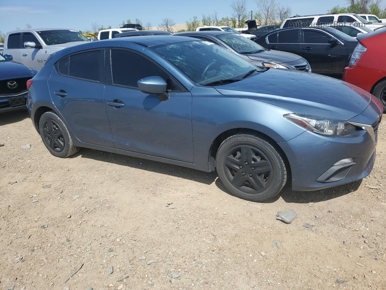 2016 Mazda 3 Sport Синий vin: 3MZBM1J70GM272986