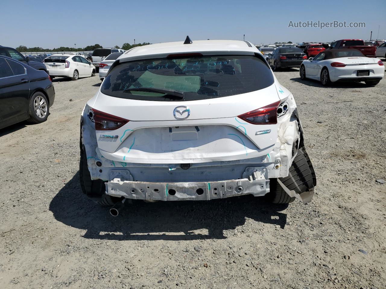 2016 Mazda 3 Sport White vin: 3MZBM1J75GM317596