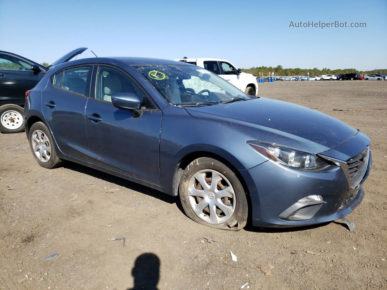 2016 Mazda 3 Sport Blue vin: 3MZBM1J78GM239847