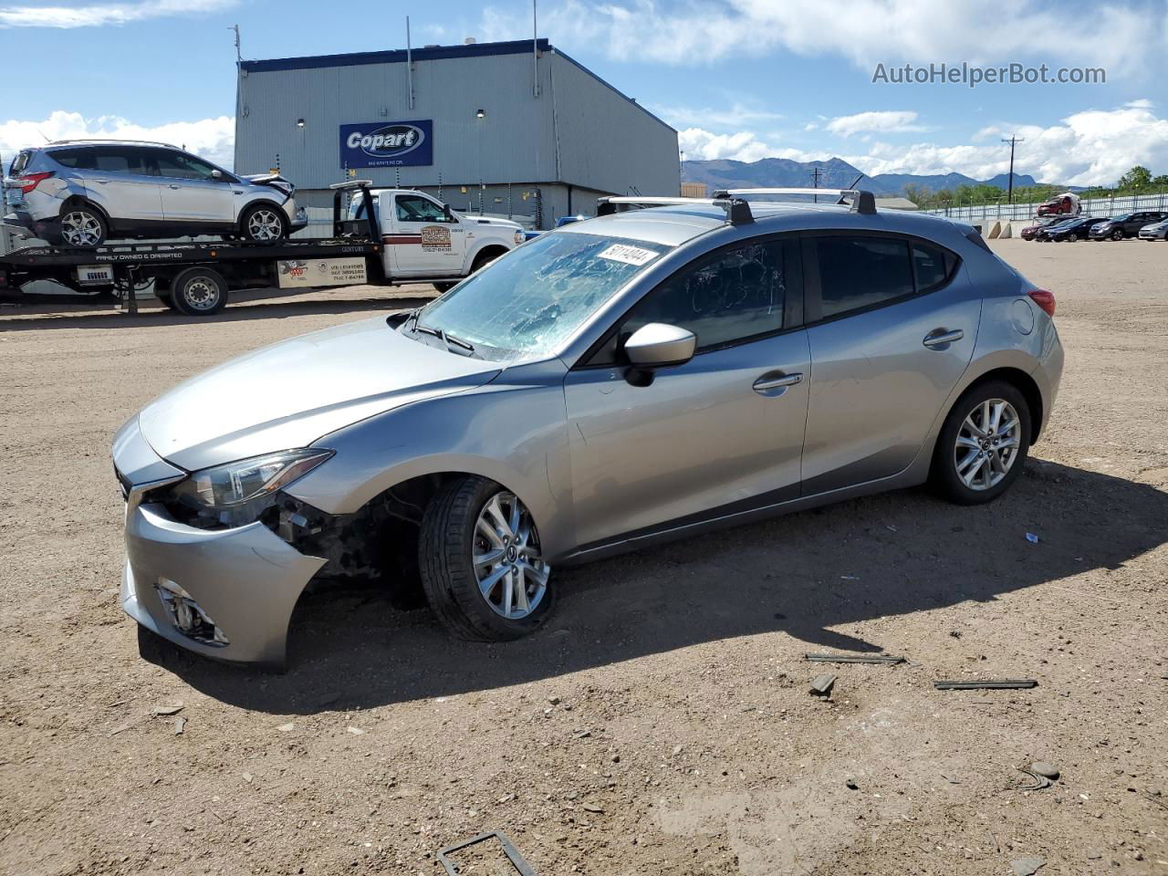 2015 Mazda 3 Sport Silver vin: 3MZBM1K70FM139481