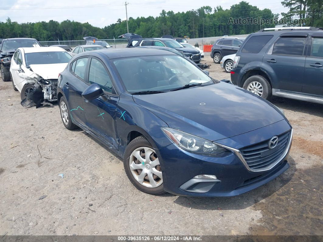 2015 Mazda Mazda3 I Sport Синий vin: 3MZBM1K72FM211975