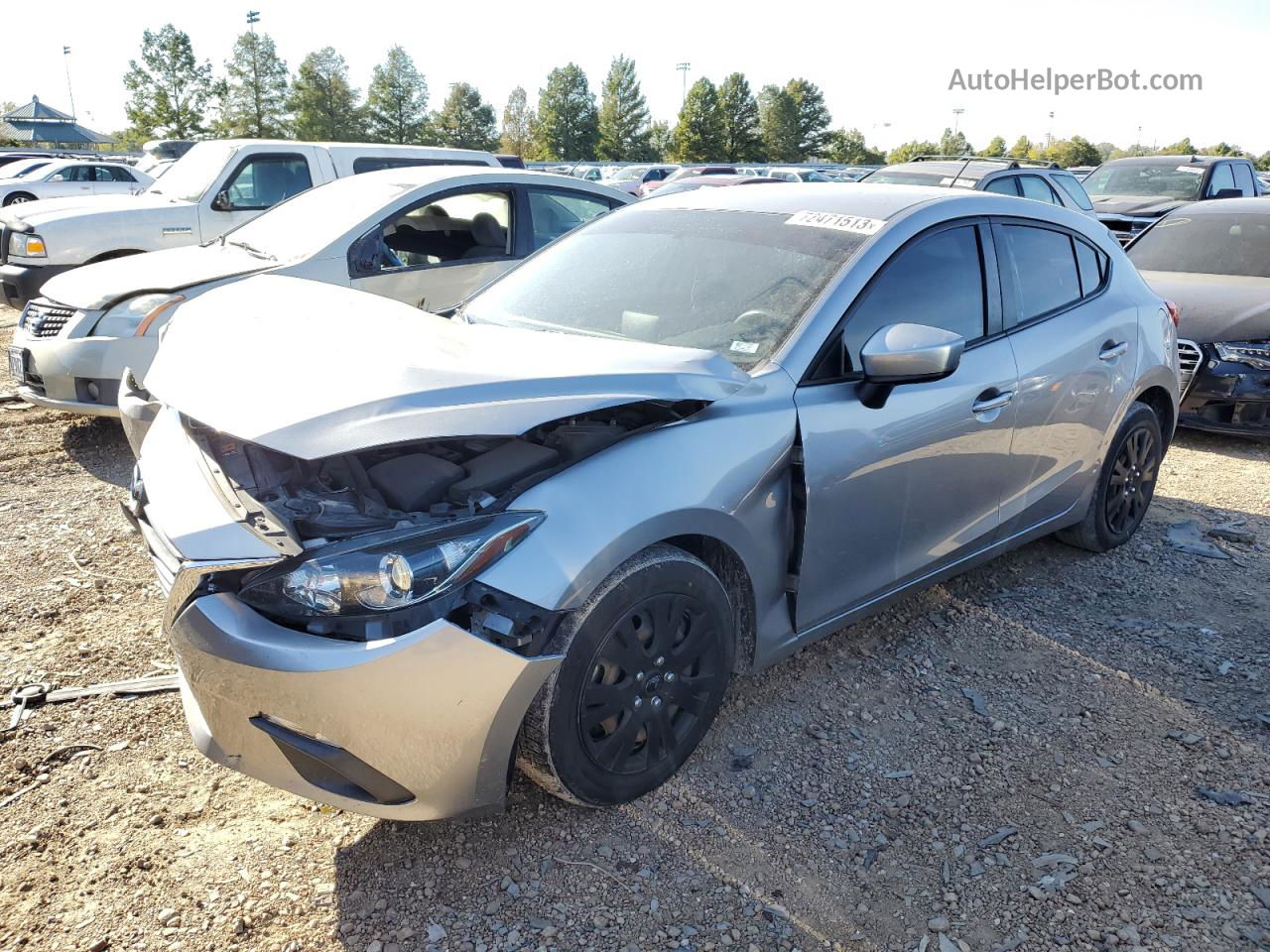 2015 Mazda 3 Sport Gray vin: 3MZBM1K74FM171947