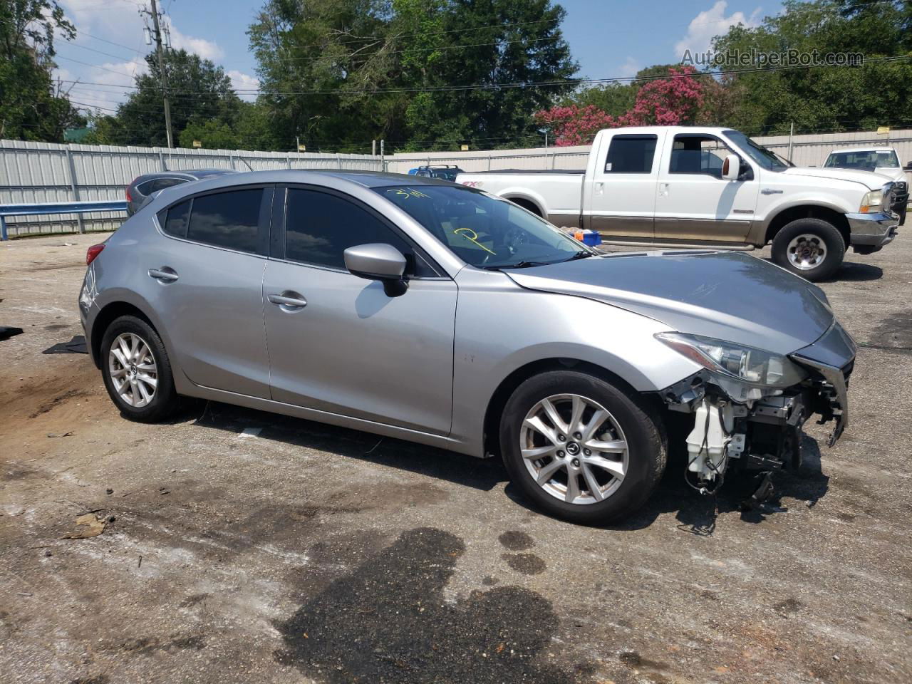 2016 Mazda 3 Sport Silver vin: 3MZBM1K75GM274716