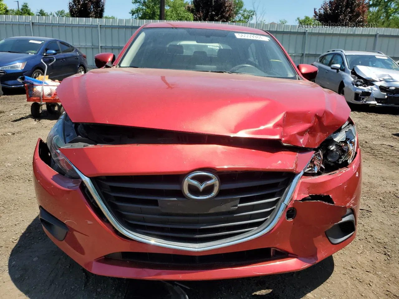 2015 Mazda 3 Sport Red vin: 3MZBM1K78FM145092