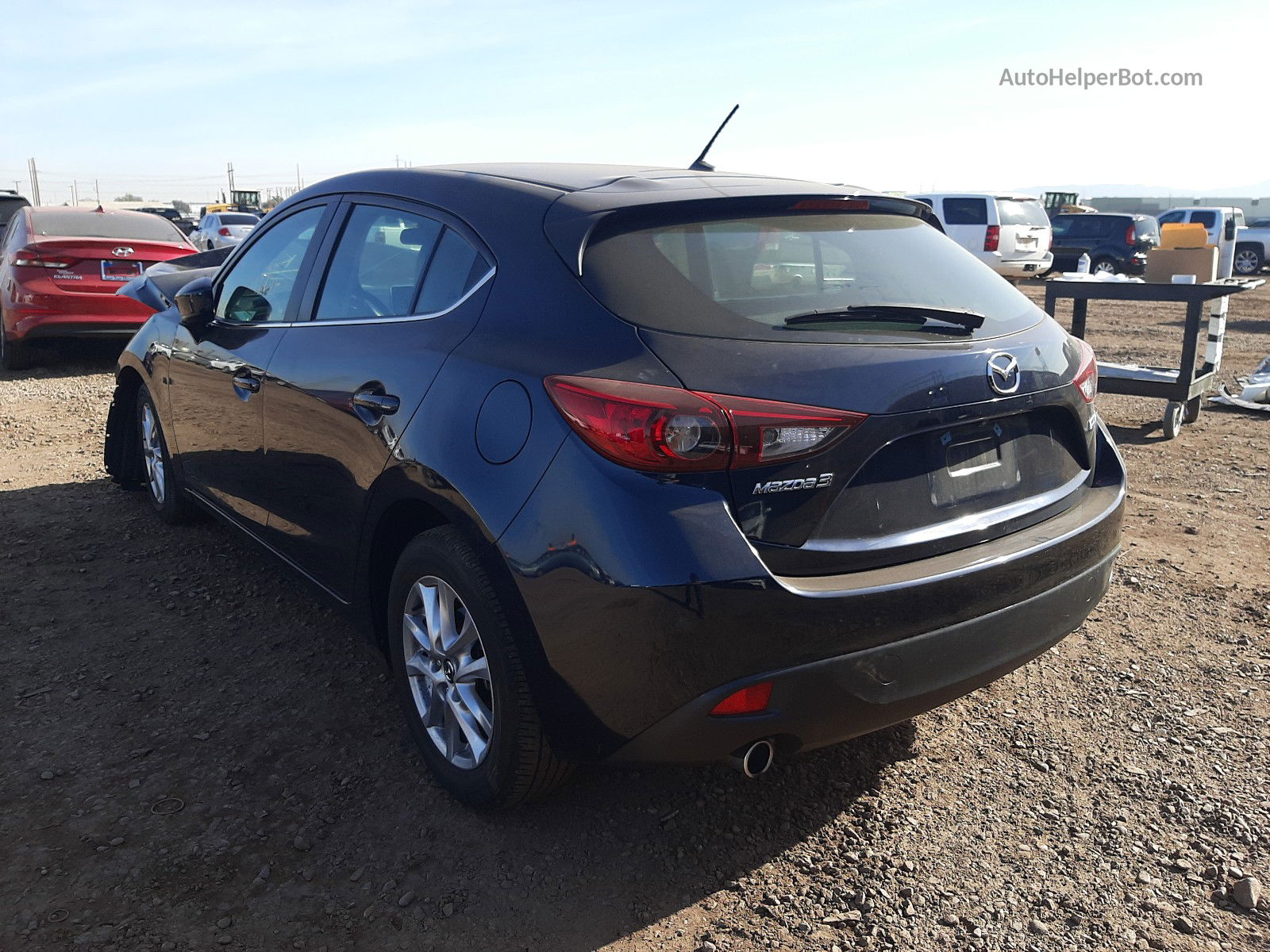 2016 Mazda 3 Sport Синий vin: 3MZBM1K79GM319267