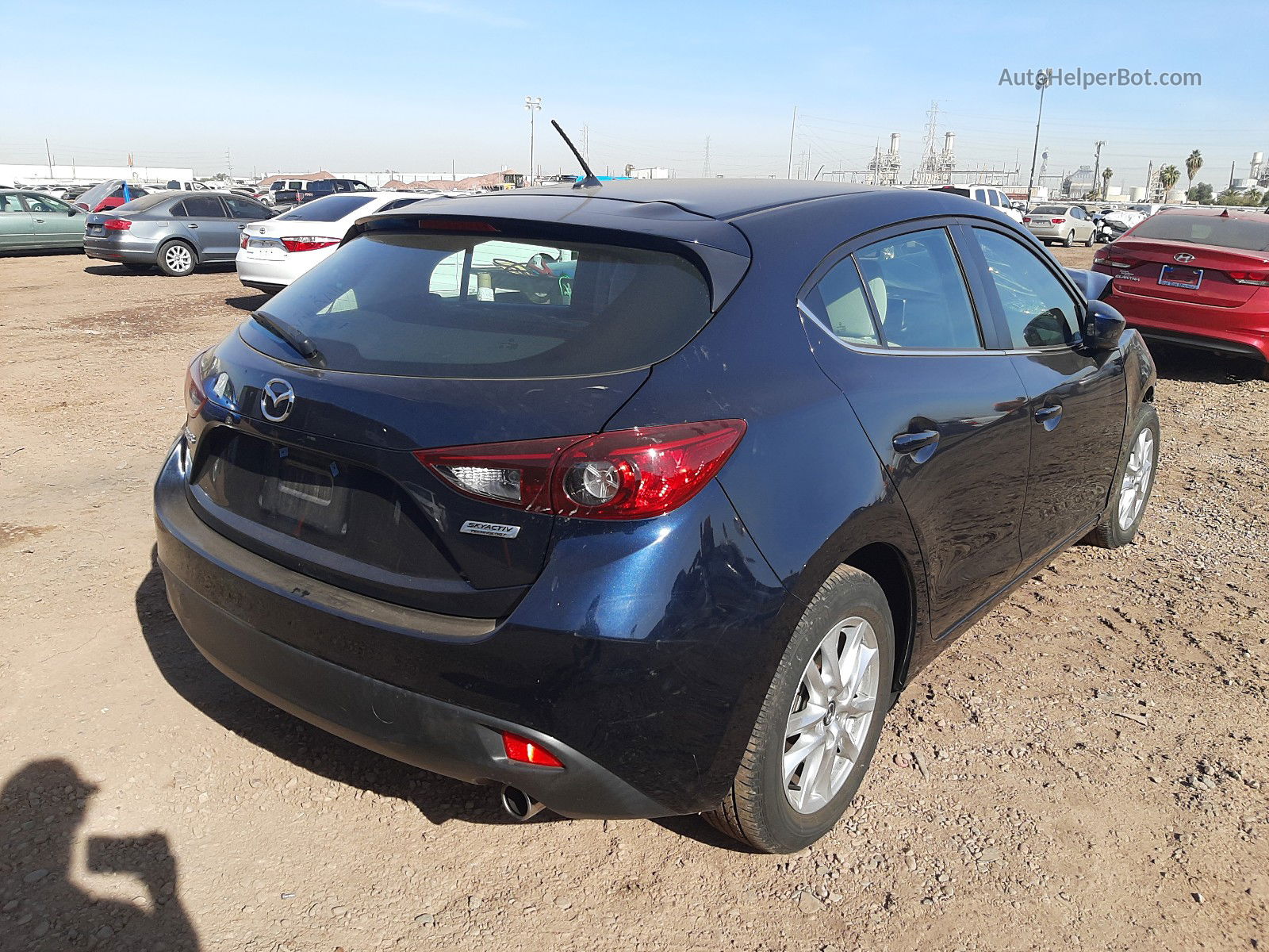 2016 Mazda 3 Sport Синий vin: 3MZBM1K79GM319267