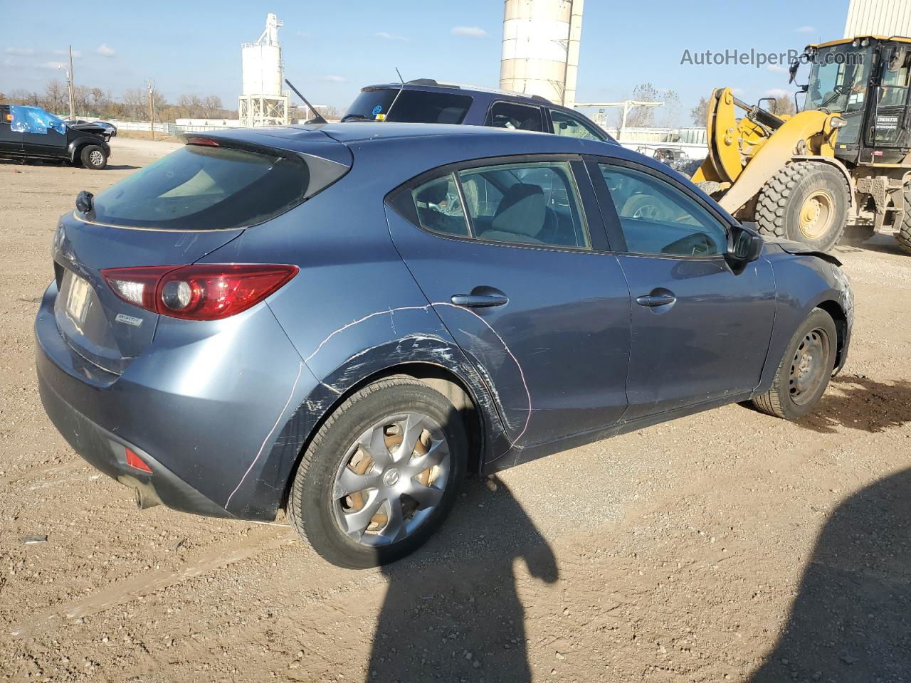 2014 Mazda 3 Sport Gray vin: 3MZBM1K7XEM122668