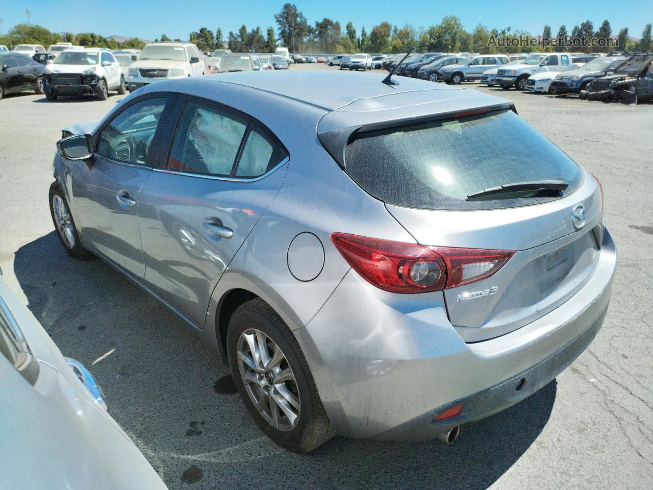 2016 Mazda 3 Sport Silver vin: 3MZBM1K7XGM263601