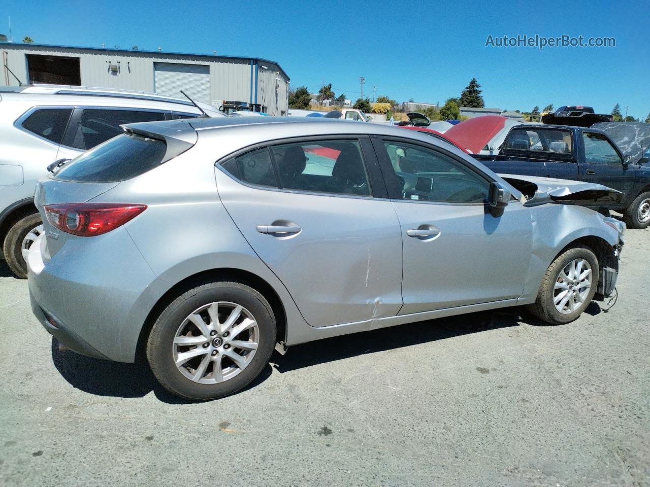 2016 Mazda 3 Sport Silver vin: 3MZBM1K7XGM263601