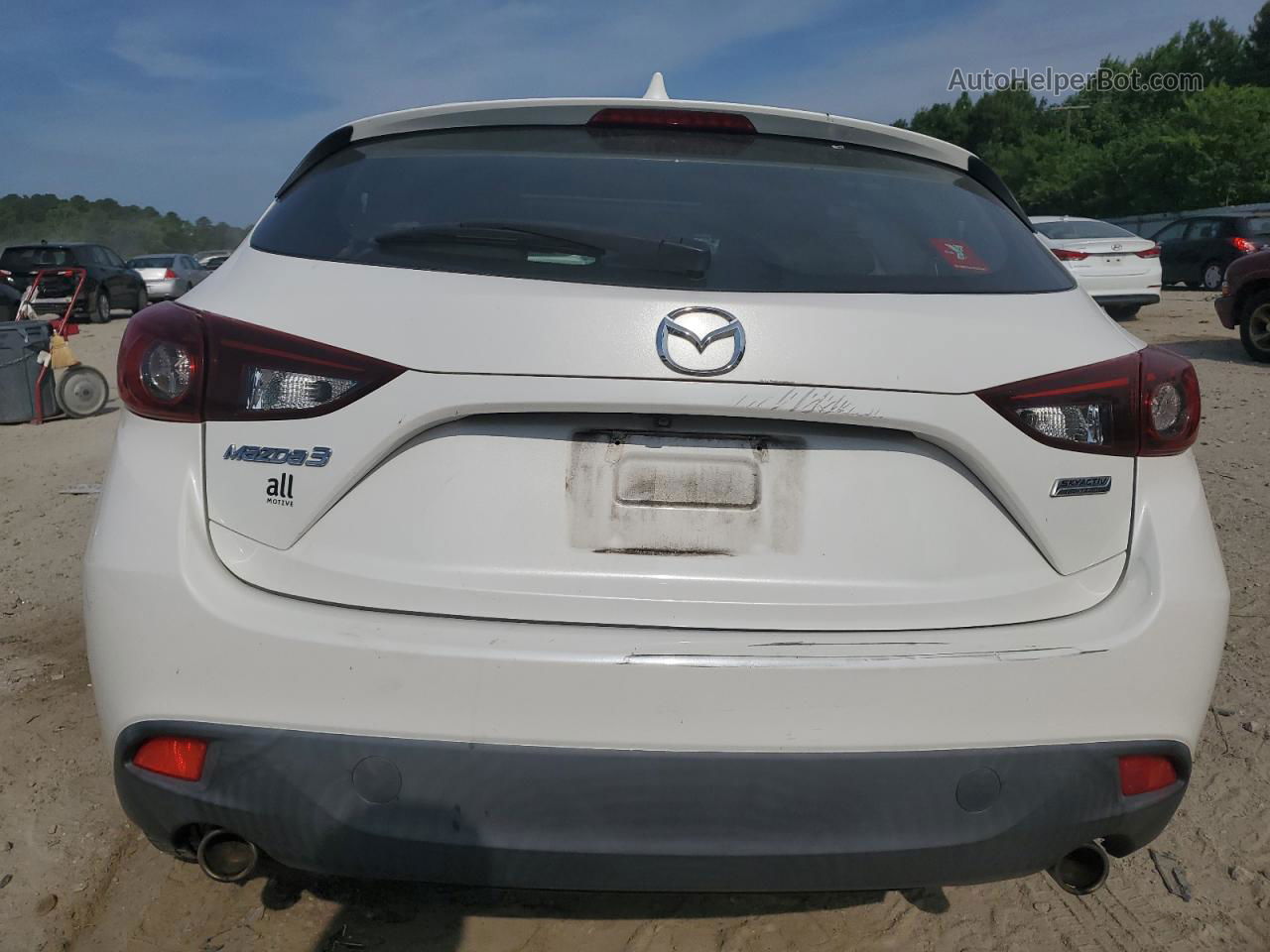 2015 Mazda 3 Touring White vin: 3MZBM1L70FM131413