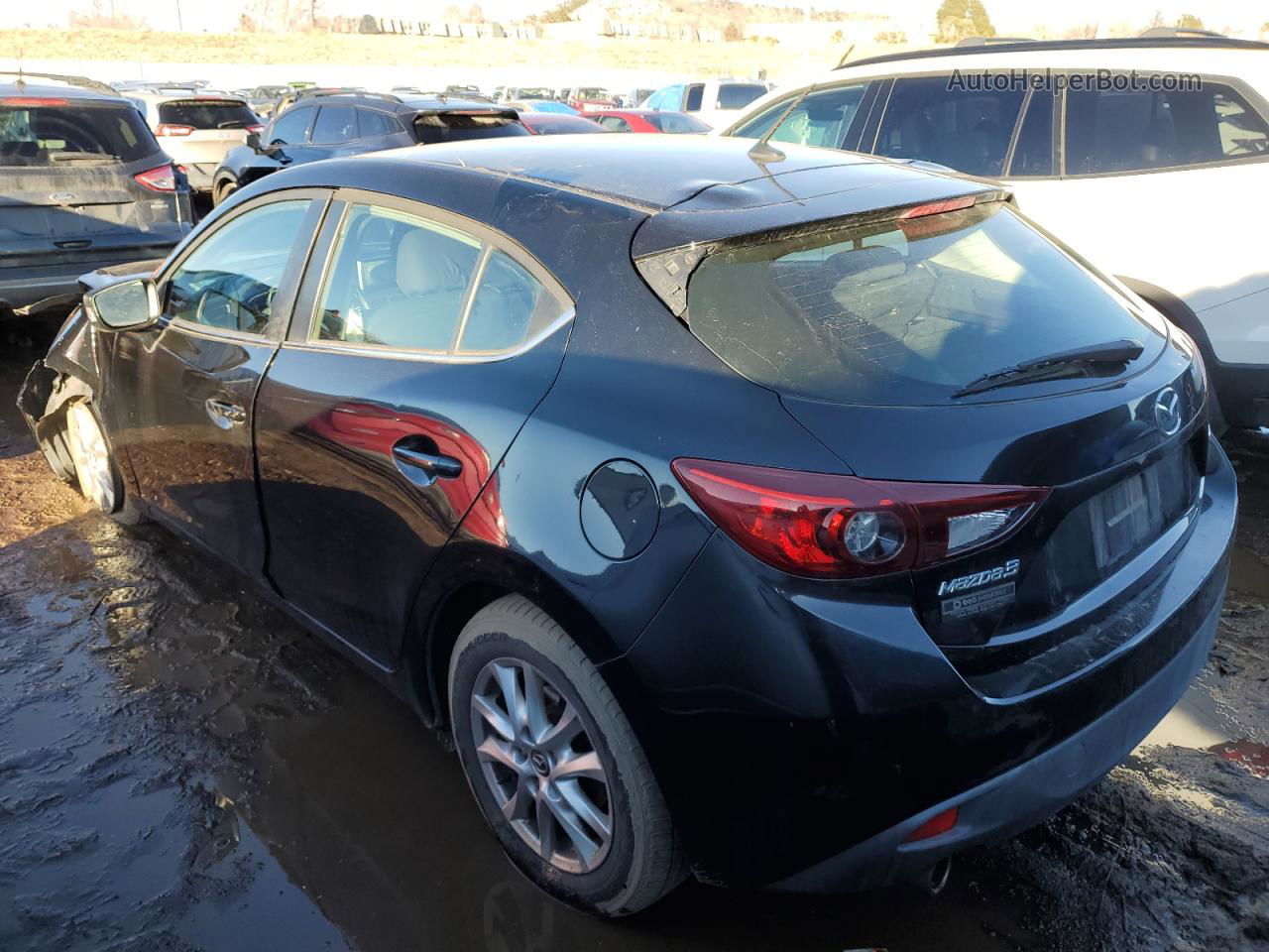 2015 Mazda 3 Touring Black vin: 3MZBM1L71FM144560