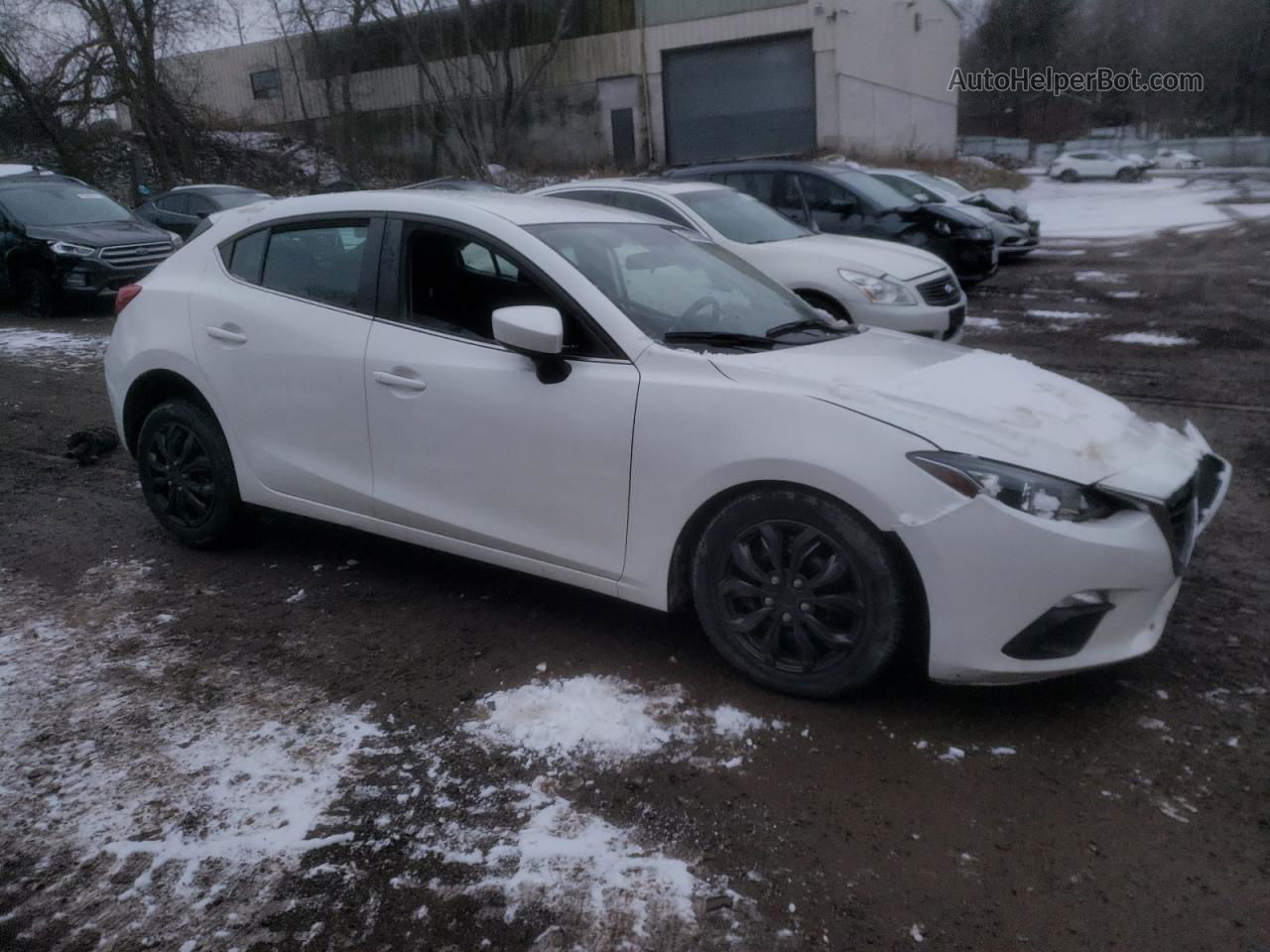 2015 Mazda 3 Touring White vin: 3MZBM1L71FM175551