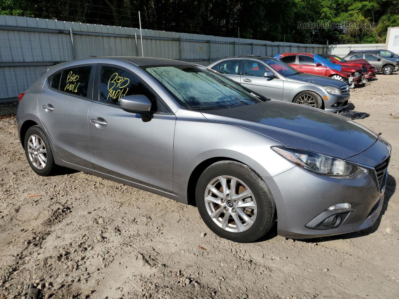 2015 Mazda 3 Touring Silver vin: 3MZBM1L73FM228461