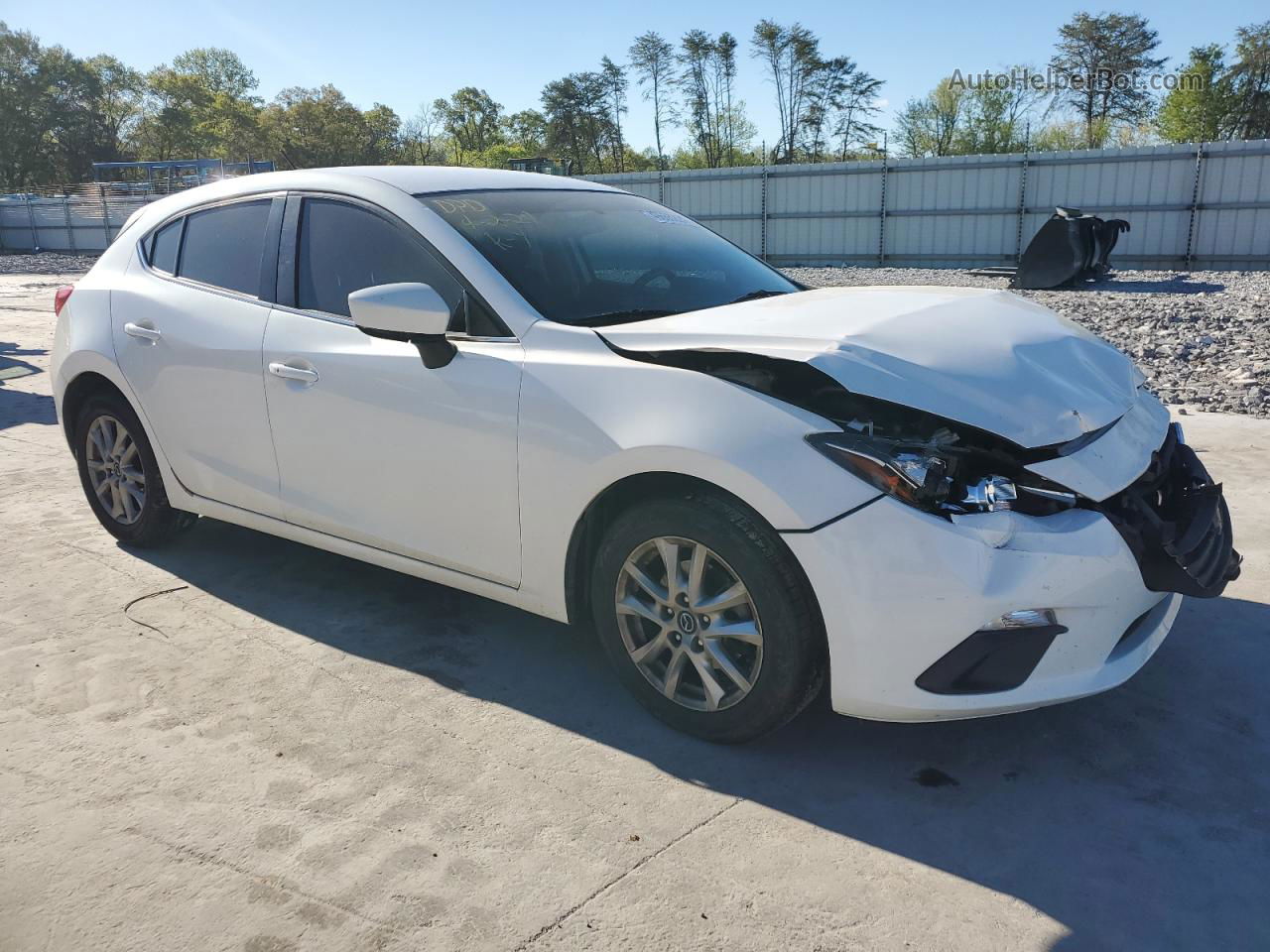 2014 Mazda 3 Touring White vin: 3MZBM1L74EM112748