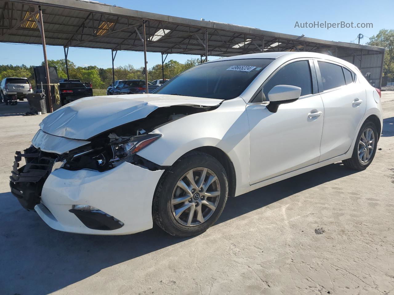 2014 Mazda 3 Touring White vin: 3MZBM1L74EM112748