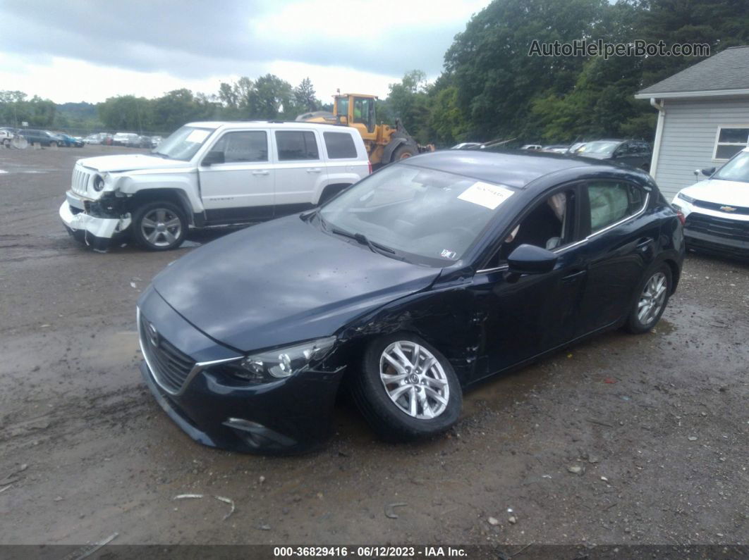 2015 Mazda Mazda3 I Touring Dark Blue vin: 3MZBM1L75FM224458