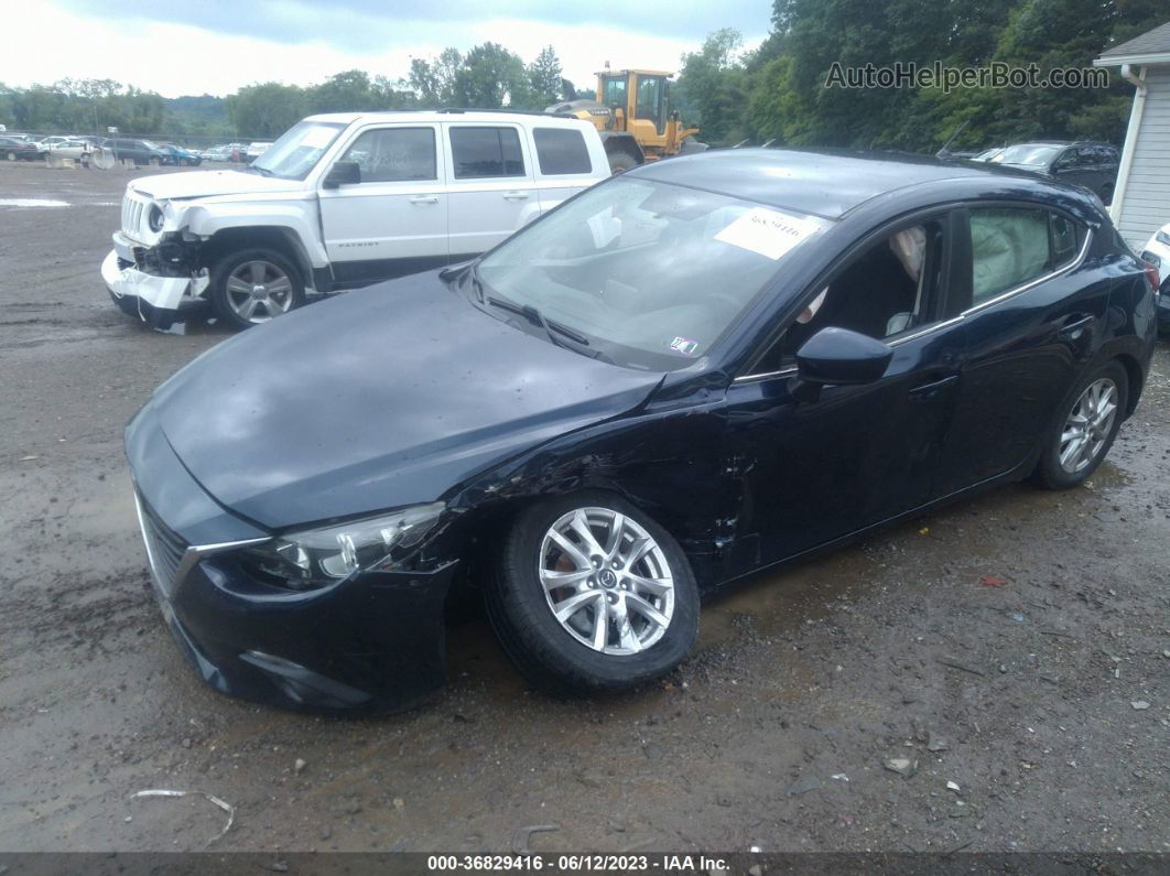 2015 Mazda Mazda3 I Touring Dark Blue vin: 3MZBM1L75FM224458