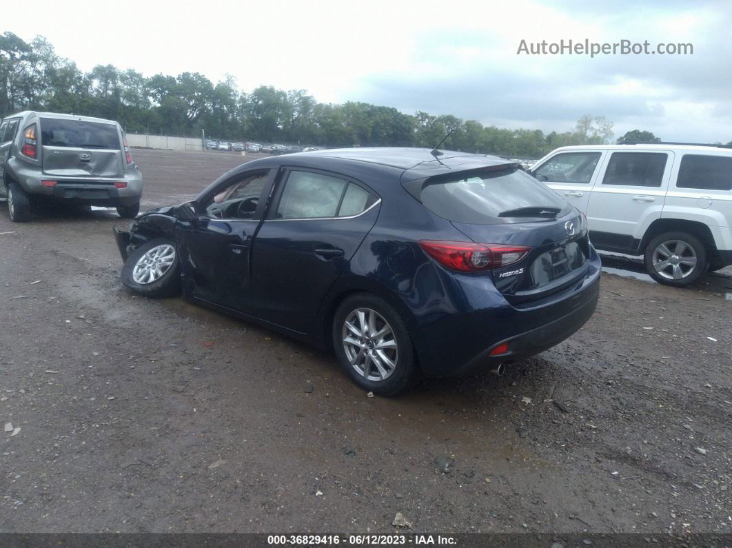 2015 Mazda Mazda3 I Touring Dark Blue vin: 3MZBM1L75FM224458