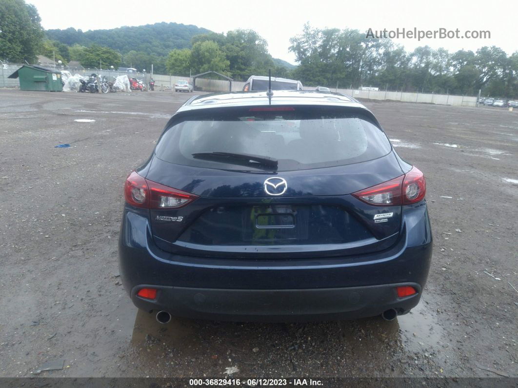 2015 Mazda Mazda3 I Touring Dark Blue vin: 3MZBM1L75FM224458