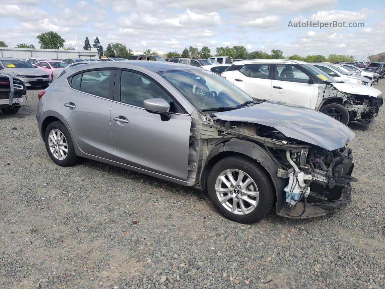 2015 Mazda 3 Touring Silver vin: 3MZBM1L76FM218667