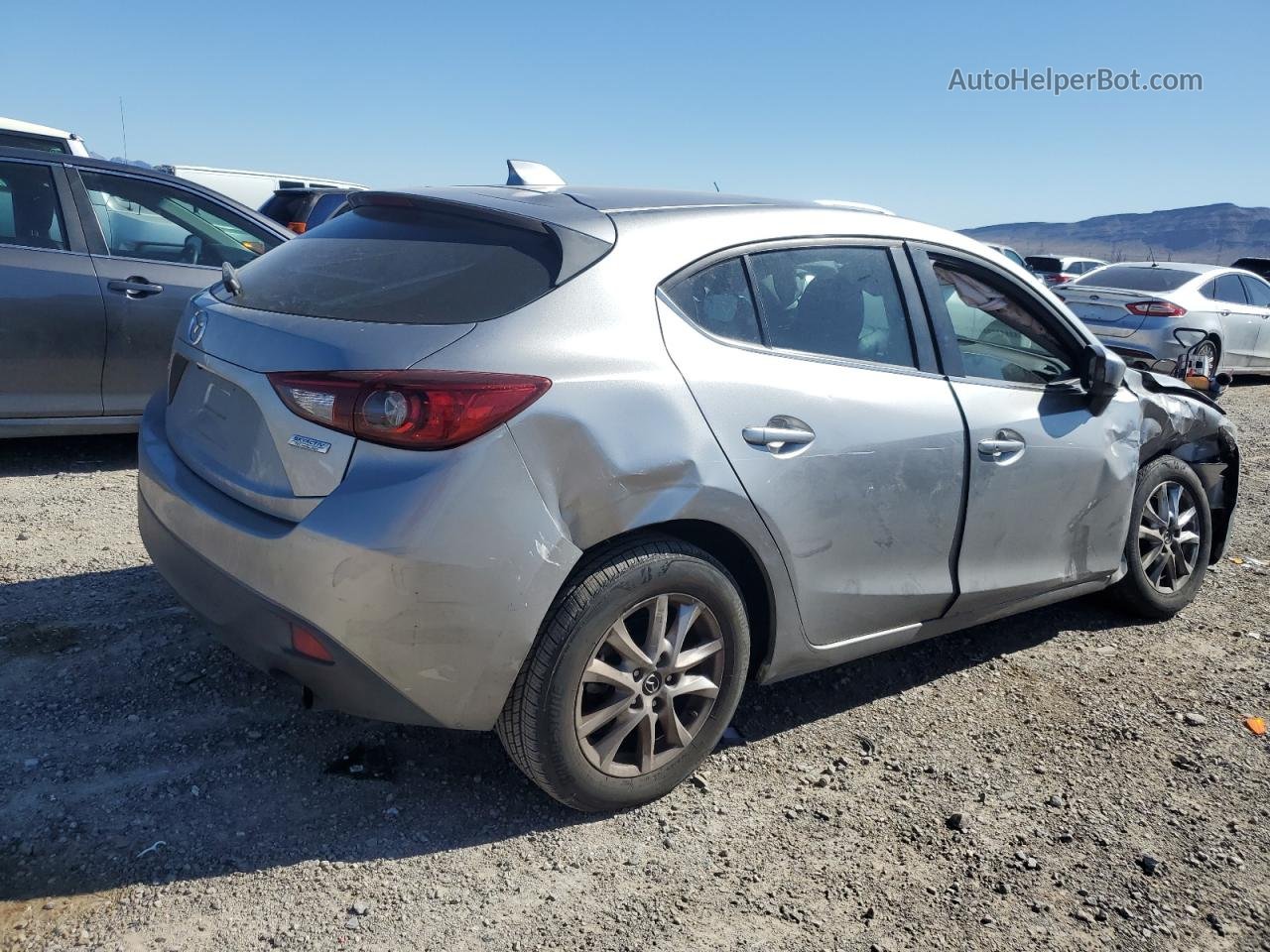 2015 Mazda 3 Touring Silver vin: 3MZBM1L77FM213932