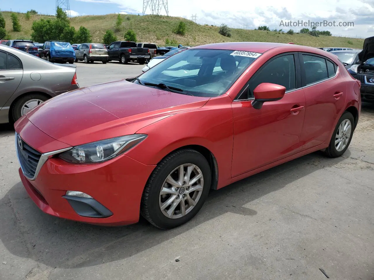 2014 Mazda 3 Touring Red vin: 3MZBM1L78EM114678